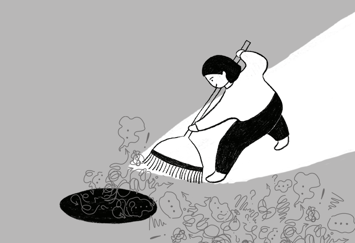 멈추지 않는 잡생각, 그 어떤 생각도 버리면 없어집니다