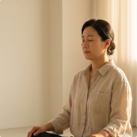 생각이 비워진 자리에 찾아온 평화